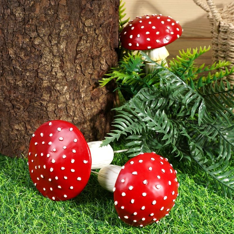 Светящаяся садовая декорация "Гриб", GreenArt, 9,5х14 см, в ассортименте