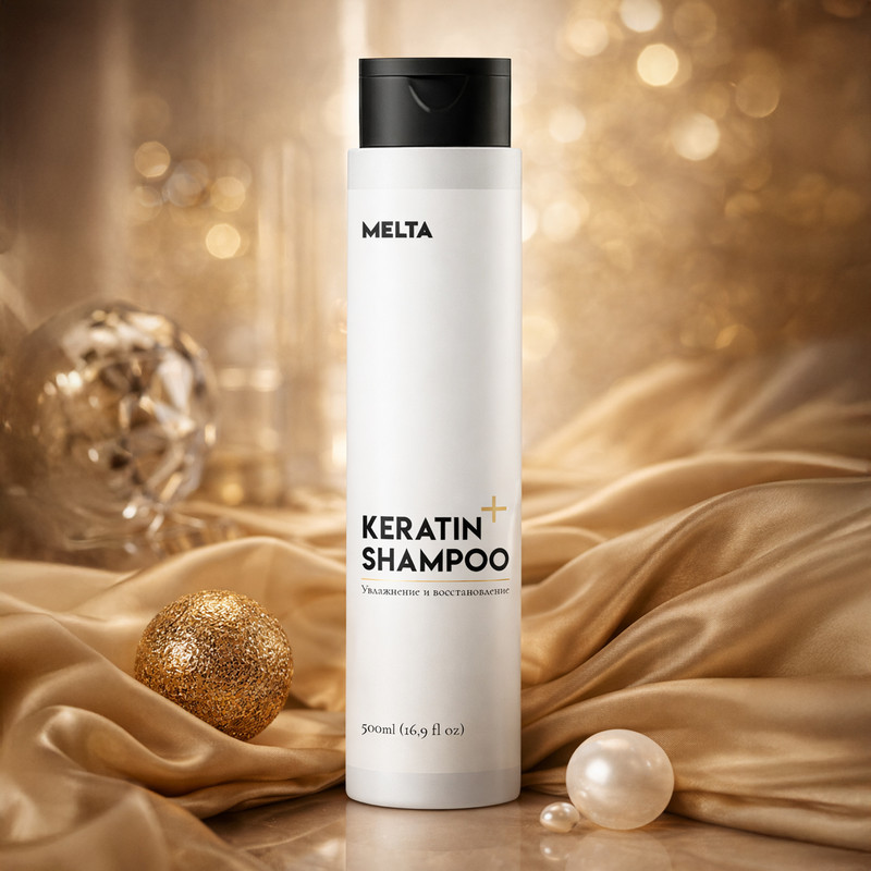 Шампунь для волос "KERATIN+", MELTA, 500 мл