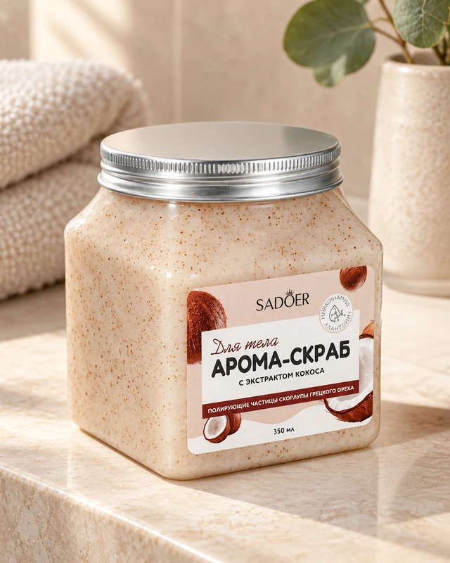 Скраб для тела, SADOER, 350 мл, в ассортименте