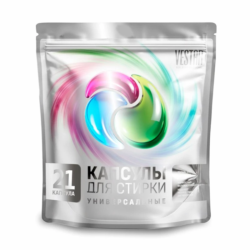 Капсулы для стирки "Универсальные", VESTAR, 21 шт.