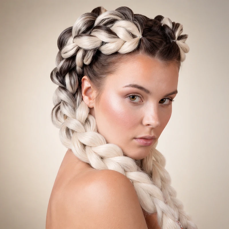 Канекалон (искусственные волосы), 100 г, 130 см, в ассортименте