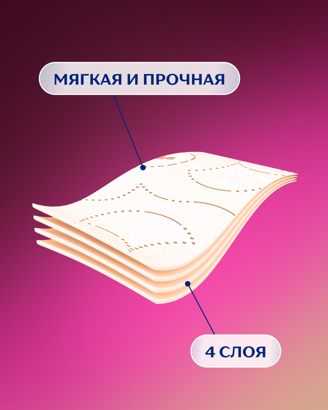 Туалетная бумага "Exclusive Арома СПА", Zemma, 4 слоя, 4 рулона