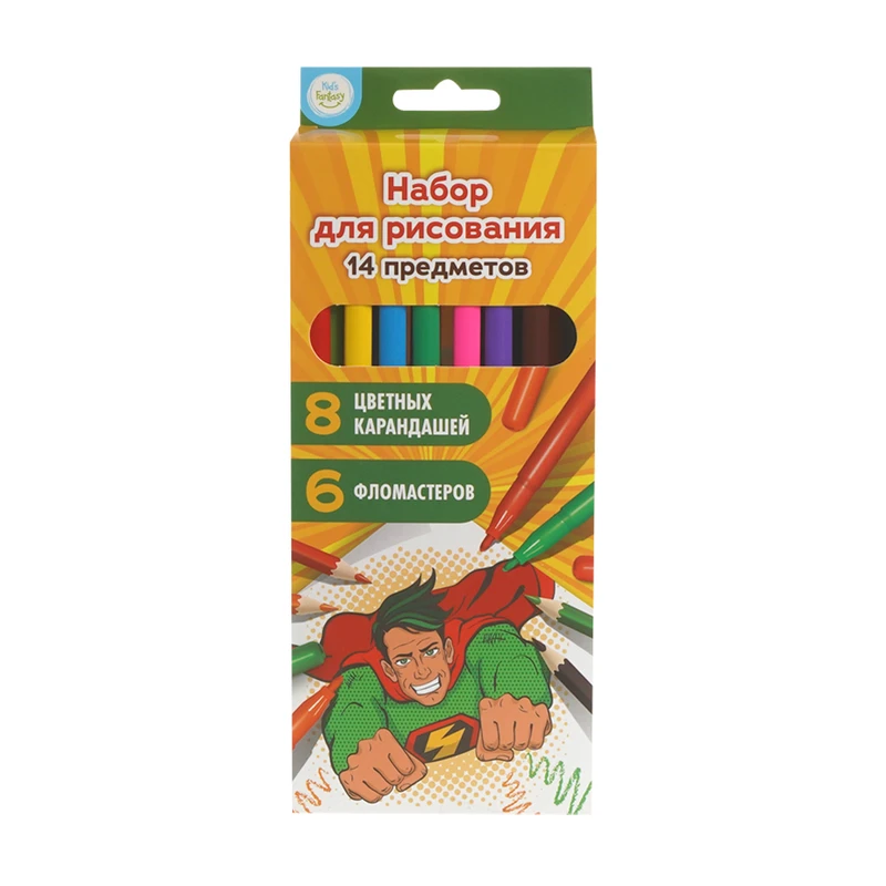 Набор для рисования, Kid`s Fantasy, 14 предметов, в ассортименте