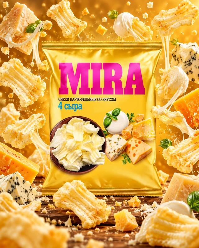 Снеки картофельные, MIRA, 160 г, в ассортименте