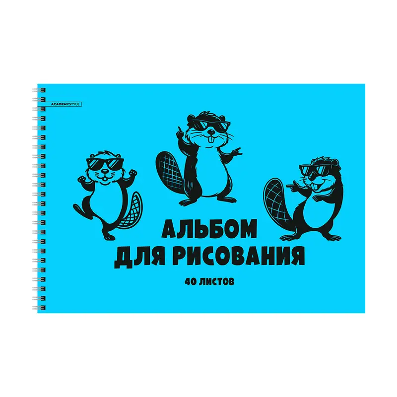 Альбом, 40 листов, в ассортименте