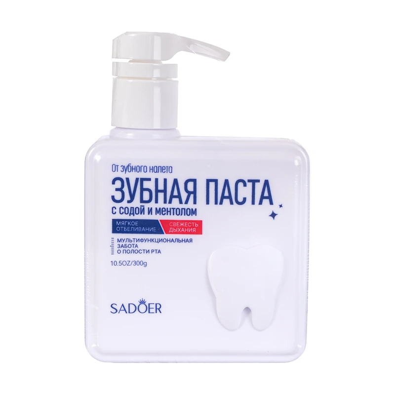 Зубная паста, SADOER, с содой и ментолом, 300 г