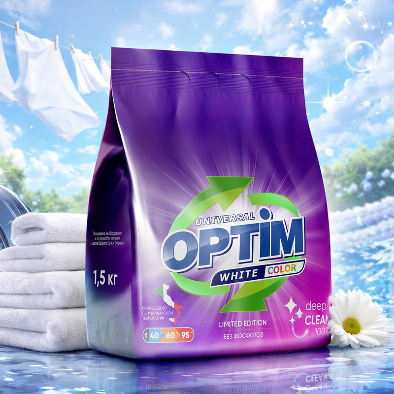 Средство для стирки "Universal", Optim, 1,5 кг