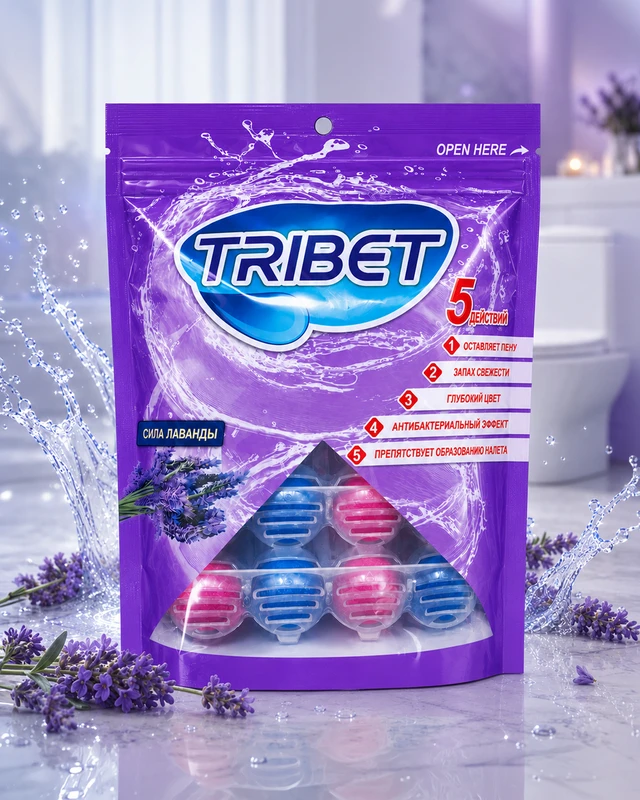 Блок подвесной для унитаза, TRIBET, 250 г, в ассортименте