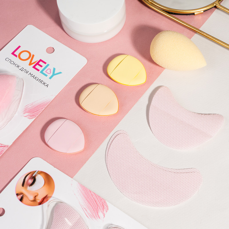 Патчи для макияжа глаз, Lovely, 10 пар, в ассортименте