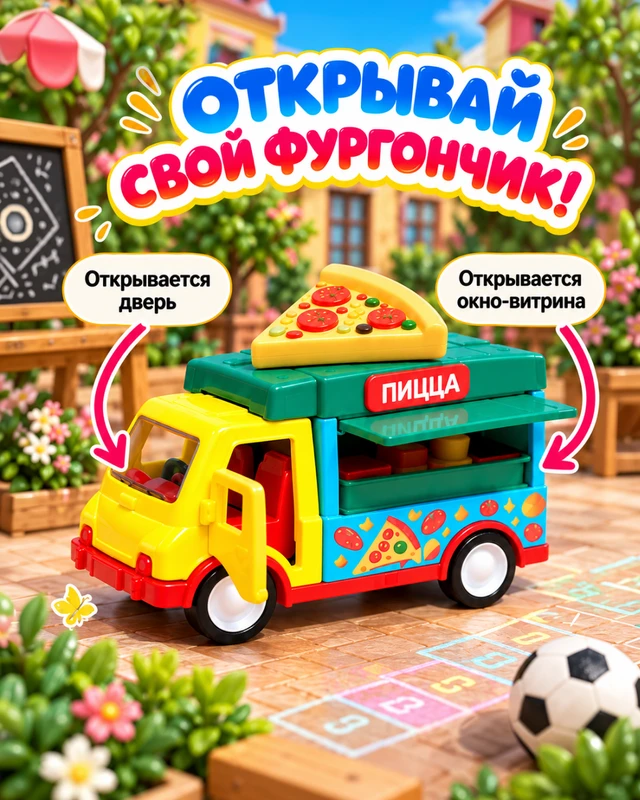Игрушка "Фургончик", Play the Game, в ассортименте