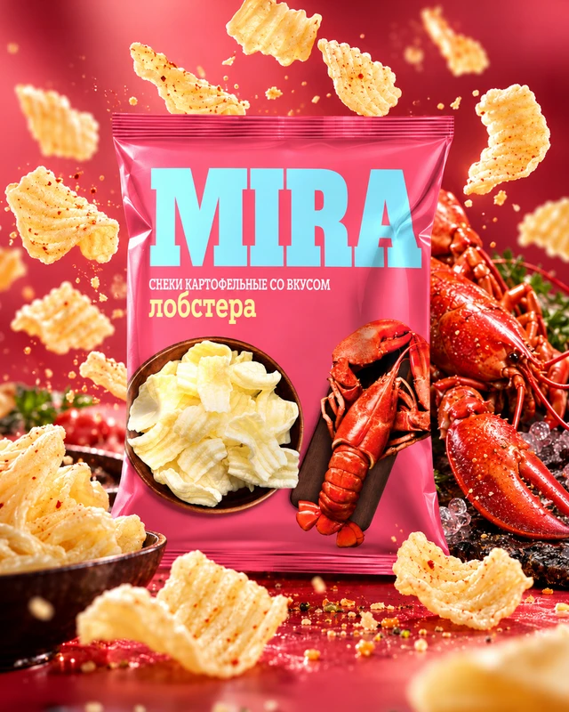 Снеки картофельные, MIRA, 160 г, в ассортименте