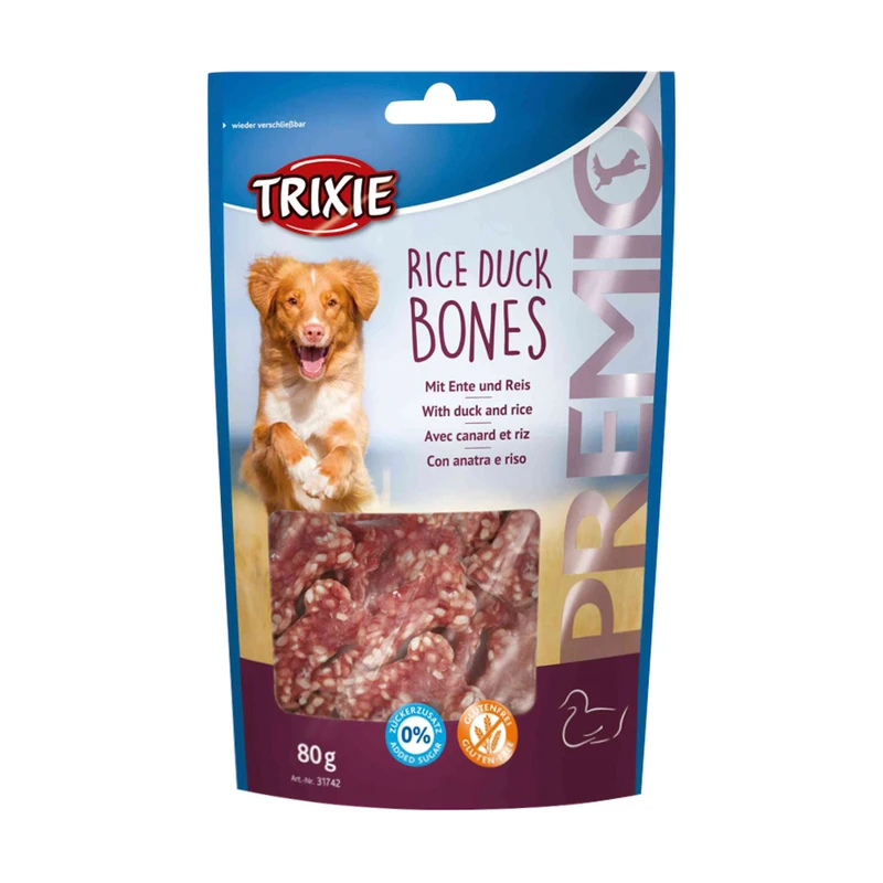 Лакомство для собак "PREMIO", TRIXIE, утка и рис, 80 г