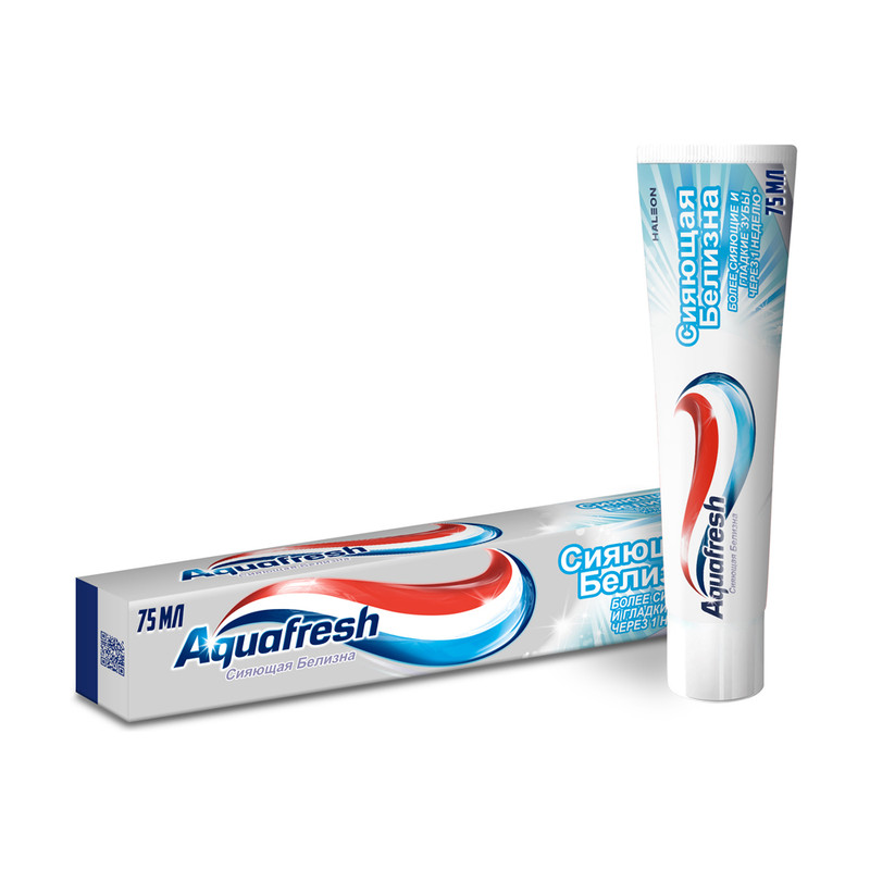 Зубная паста "Сияющая белизна", Aquafresh, 95 г