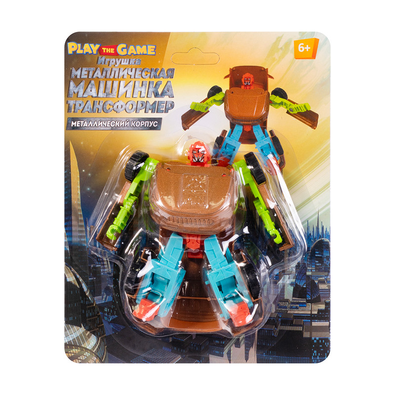 Игрушка "Металлическая Машинка трансформер", Play the Game, в ассортименте