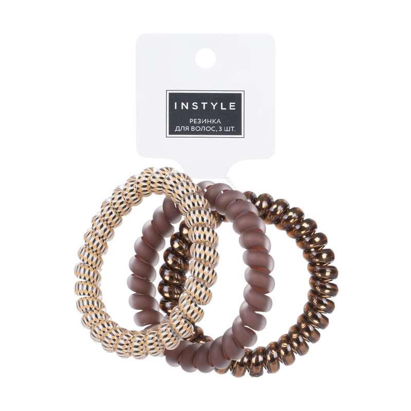 Резинка для волос, INSTYLE, 3 шт., в ассортименте