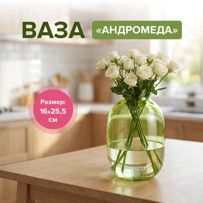 Ваза "Андромеда", в ассортименте