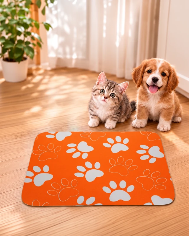 Коврик под миски для животных, Pet Club, 40х30 см, в ассортименте