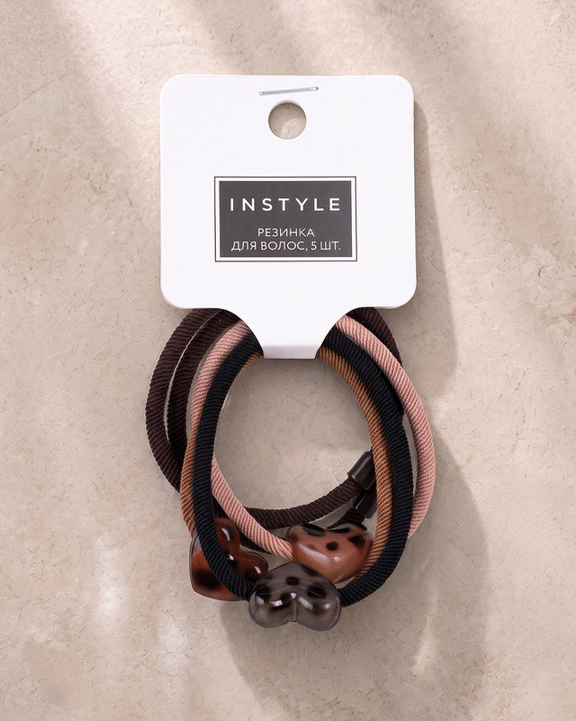 Резинка для волос, INSTYLE, 5 шт., в ассортименте