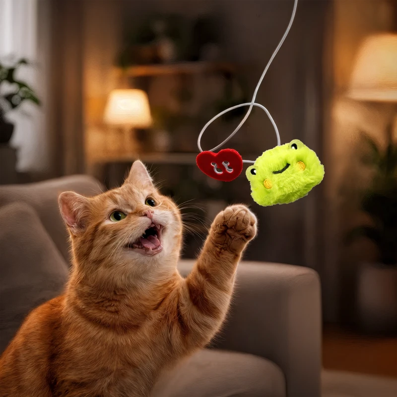 Игрушка для кошек "Зверушка со звуком", Pet Club, 5,5 см, в ассортименте