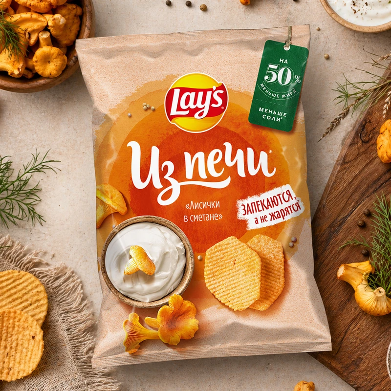 Чипсы "Из печи", Lays, 81 г, в ассортименте