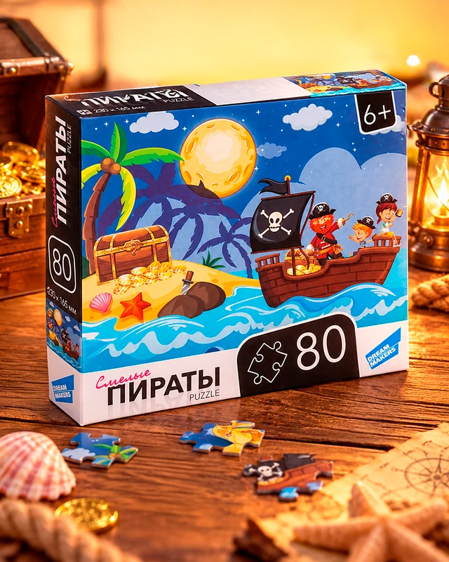 Пазл, 80 элементов, в ассортименте