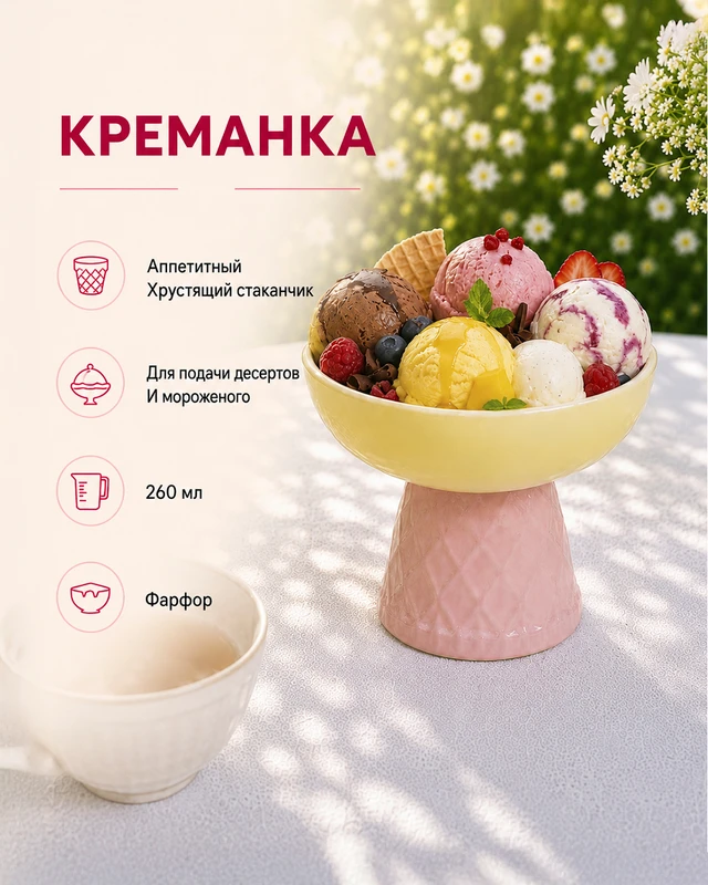 Креманка, O’kitchen, 260 мл, в ассортименте