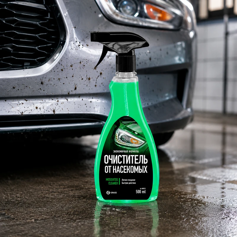 Очиститель следов насекомых "Mosquitos cleaner", GRASS, 500 мл