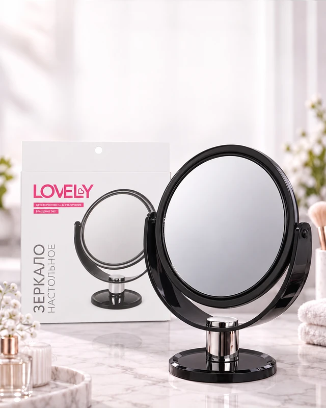 Зеркало настольное, Lovely, в ассортименте