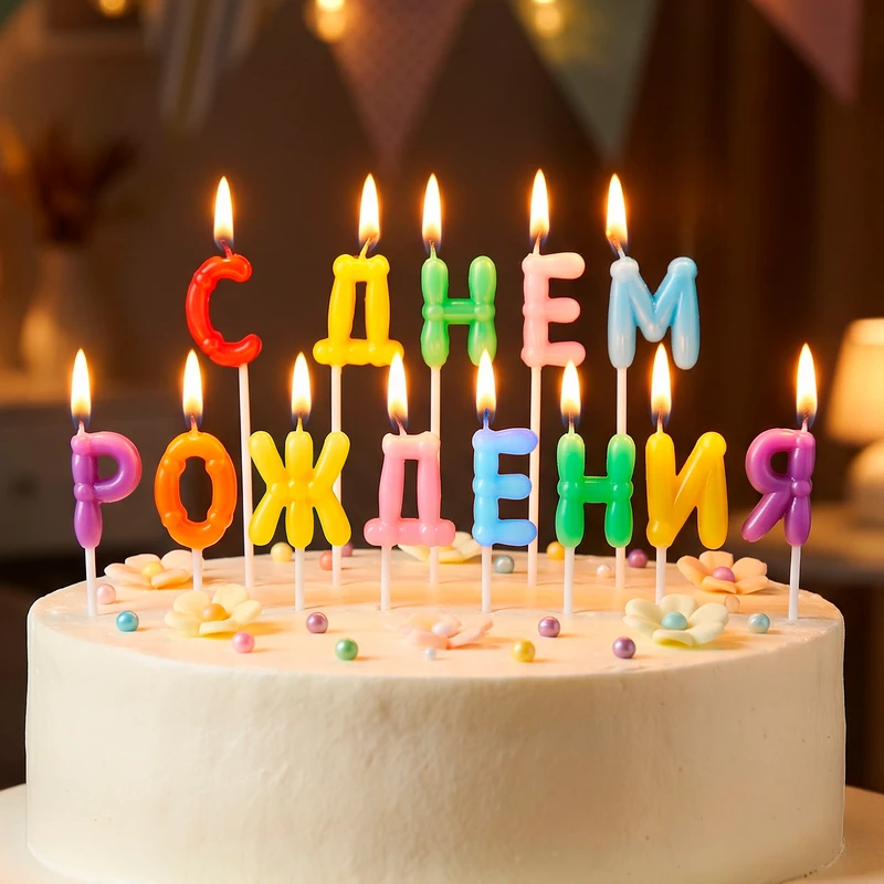 Свечи "Калейдоскоп", 13 шт., в ассортименте