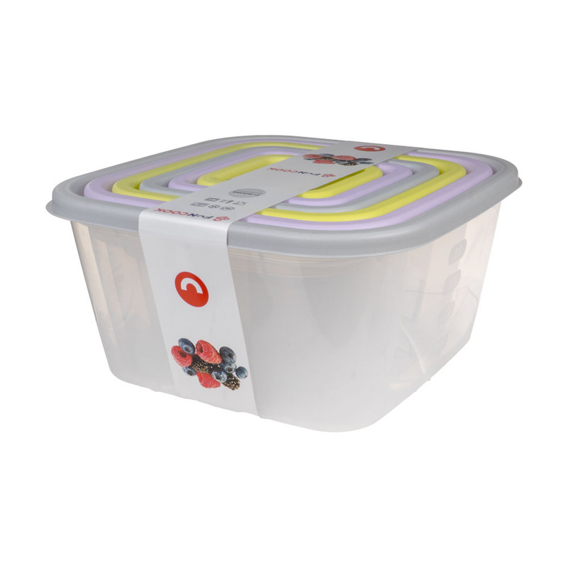 Набор контейнеров, FunCook, 6 шт.