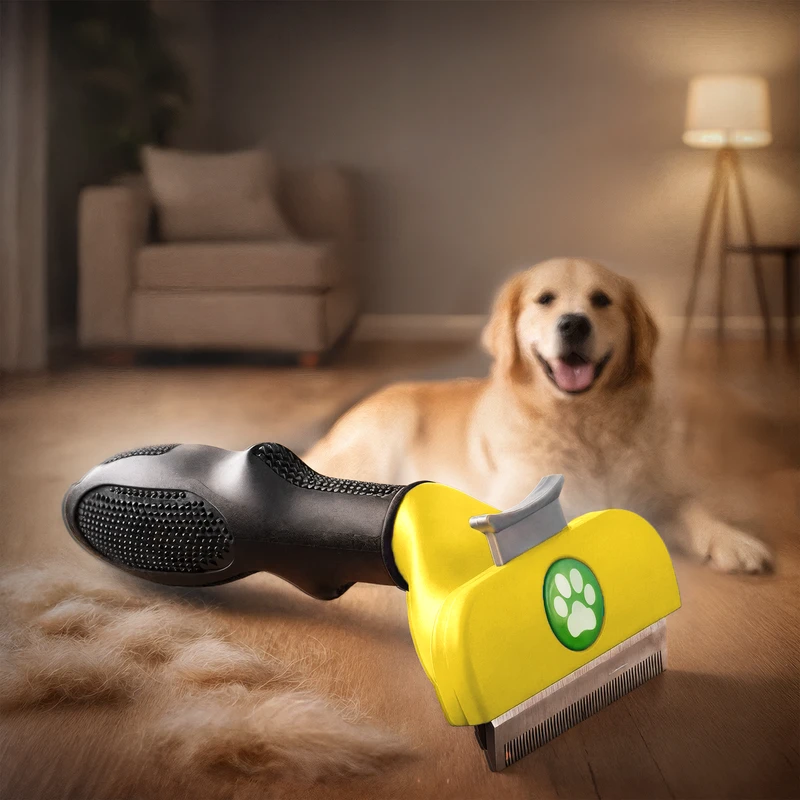 Щётка-дешеддер для шерсти животных, Pet Club, 15х7,5 см, в ассортименте