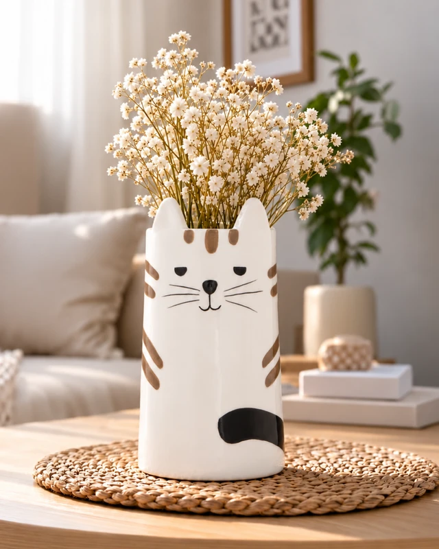 Ваза "Котик", в ассортименте