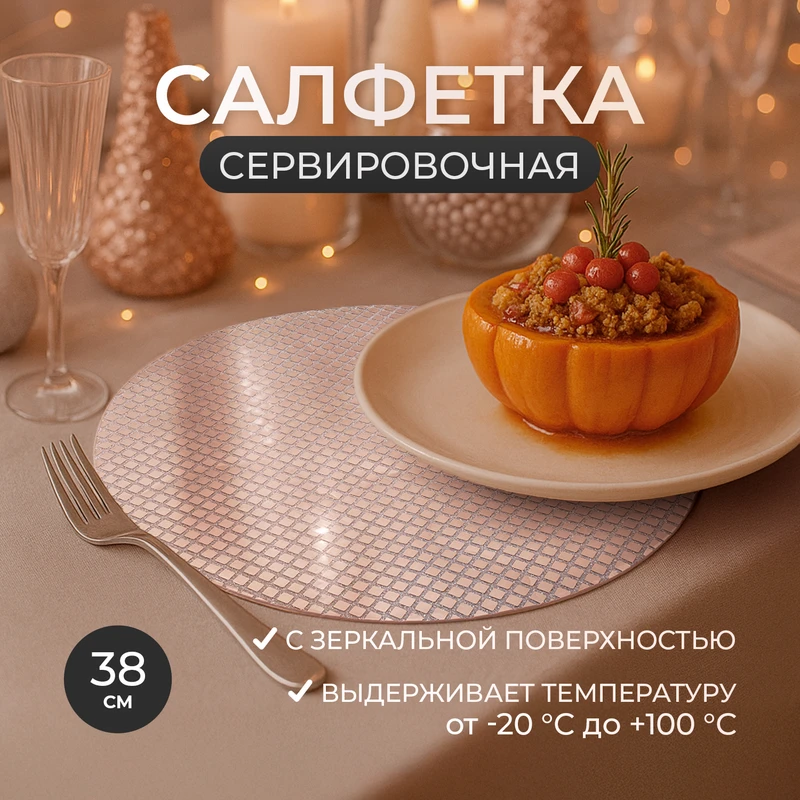 Салфетка сервировочная, O'Kitchen, 38 см, в ассортименте