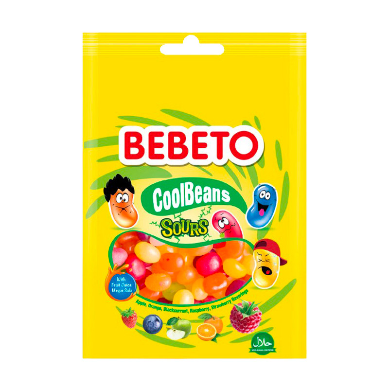 Конфеты жевательные "Cool Beans", BEBETO, 60 г, в ассортименте