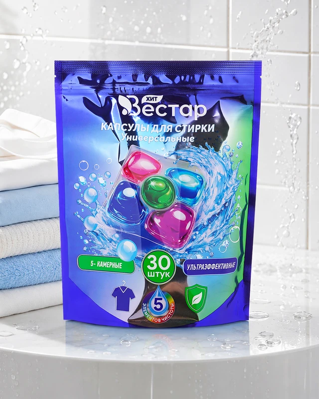 Капсулы для стирки универсальные, 30 шт.