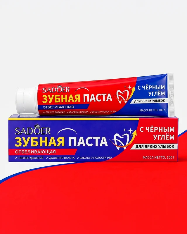 Зубная паста отбеливающая, SADOER, 100 г, в ассортименте