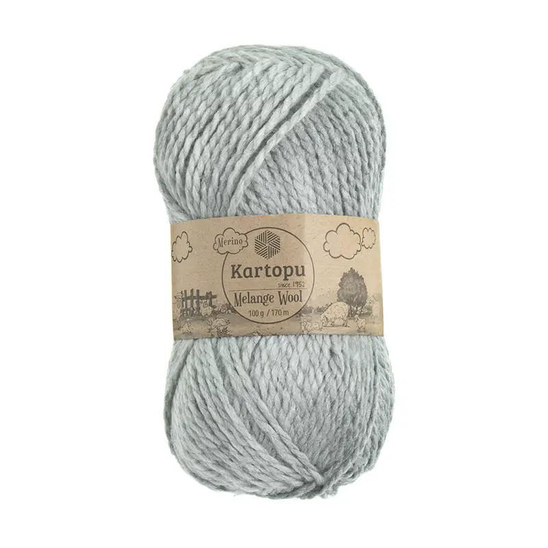 Пряжа для ручного вязания "Melange Wool", Kartopu, 100 г, 170 м, в ассортименте