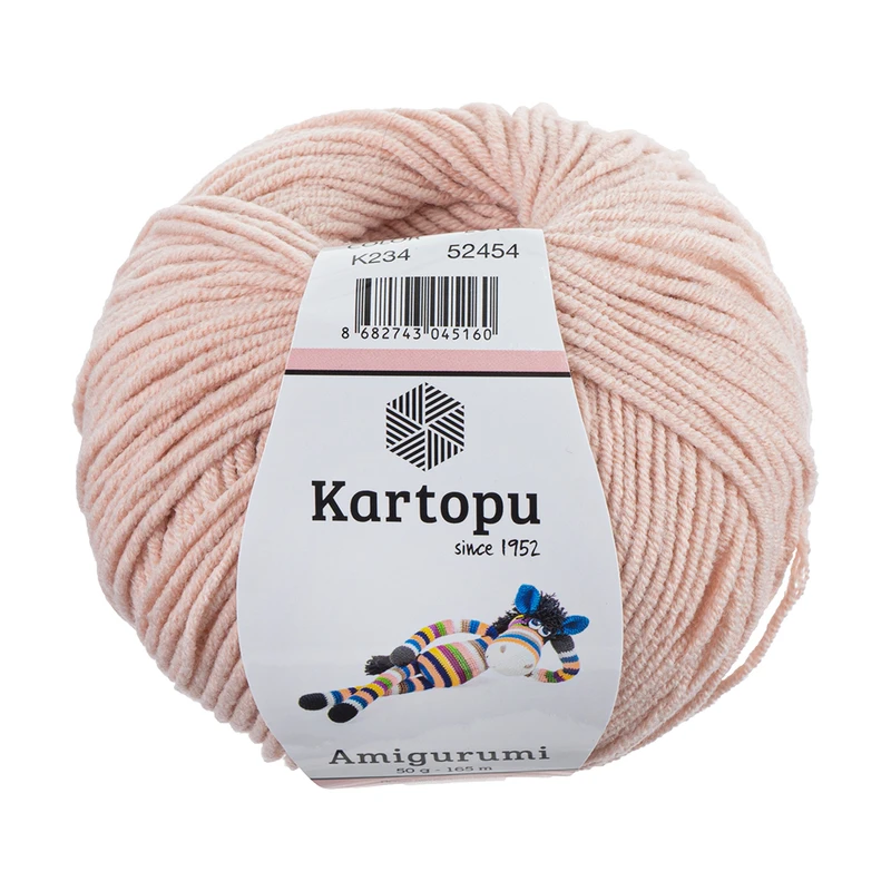 Пряжа для ручного вязания, Kartopu, 50 г, 165 м, в ассортименте