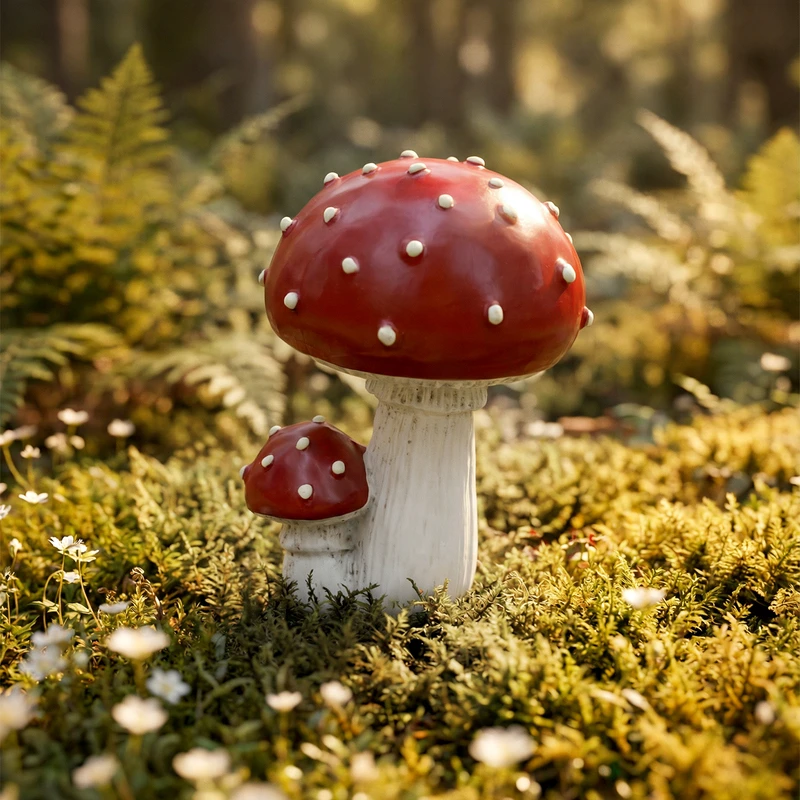 Светящаяся садовая декорация "Гриб", GreenArt, 9,5х14 см, в ассортименте