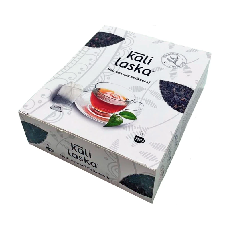 Чай чёрный байховый, Kali Laska, 100 пакетиков х 2 г, в ассортименте