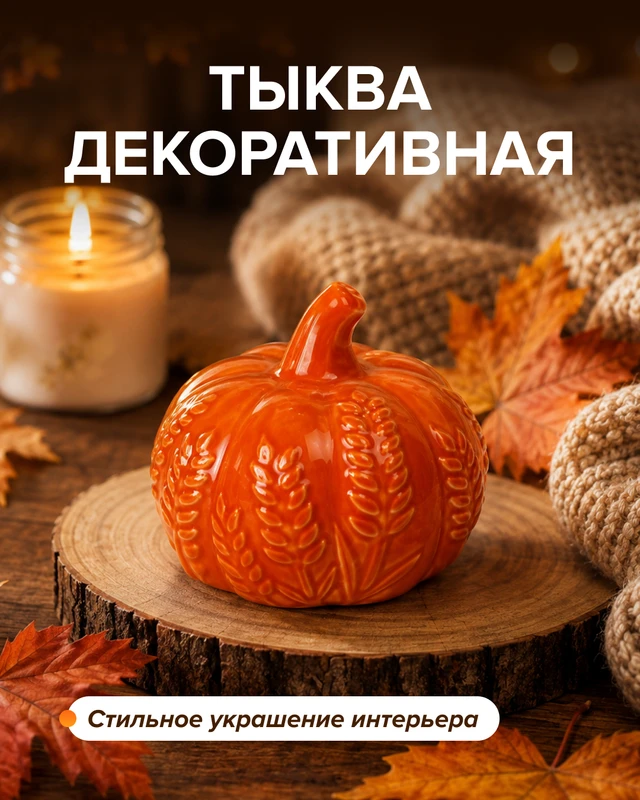 Тыква декоративная, в ассортименте