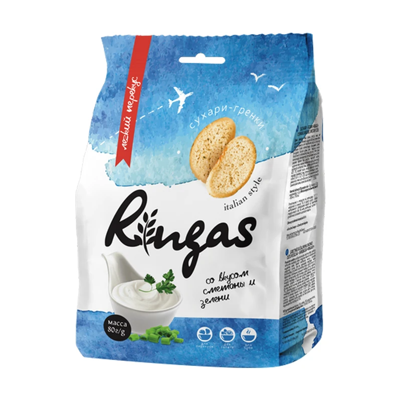 Сухари-гренки, Ringas, 80 г, в ассортименте