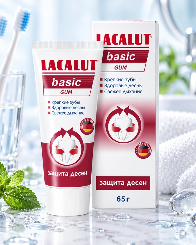 Паста зубная "Basic gum", Lacalut, 65 г