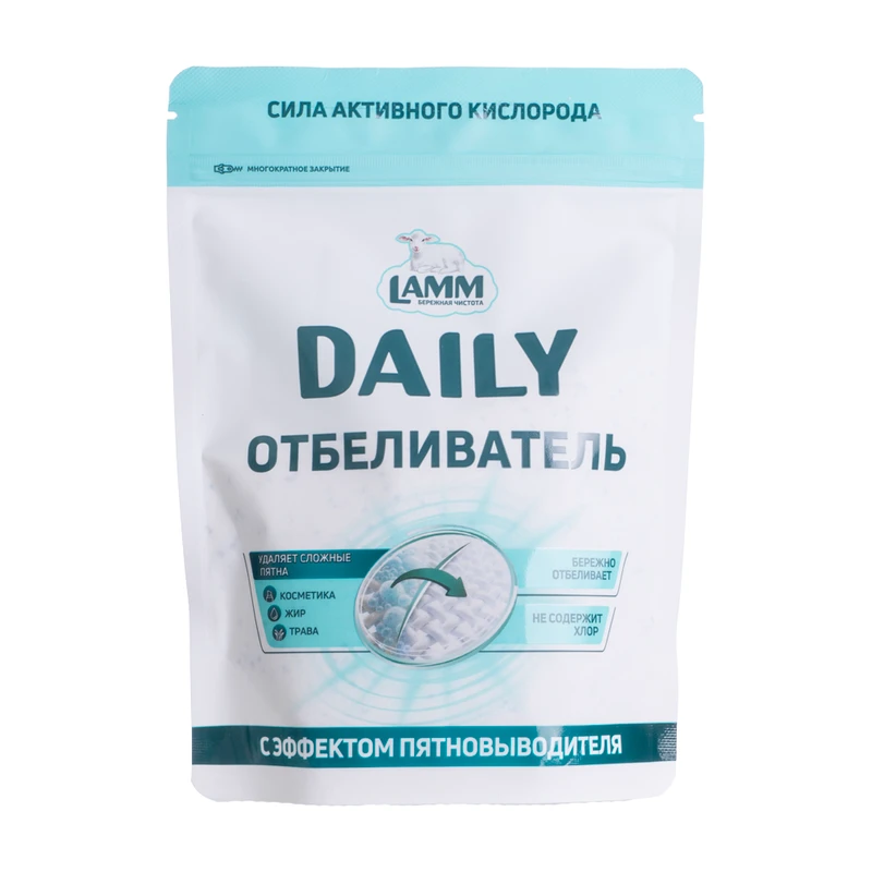 Отбеливатель с эффектом пятновыводителя, LAMM DAILY, 400 г