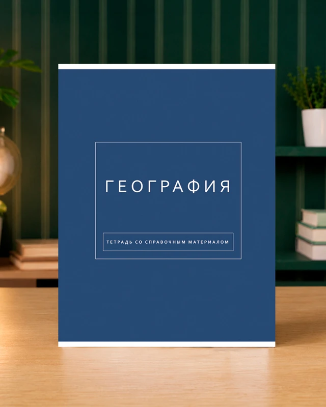 Тетрадь предметная со справочным материалом, 48 листов, пластиковая обложка, в ассортименте