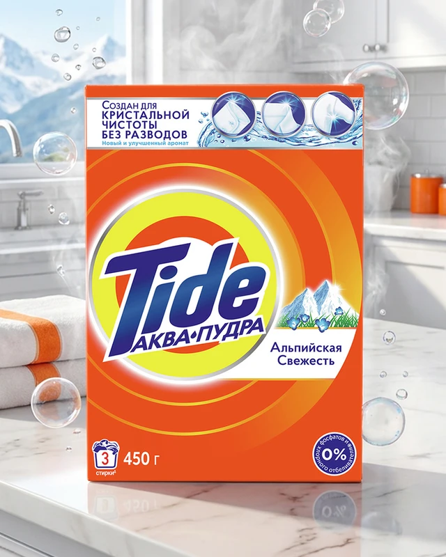 Стиральный порошок, Tide, автомат, 450 г