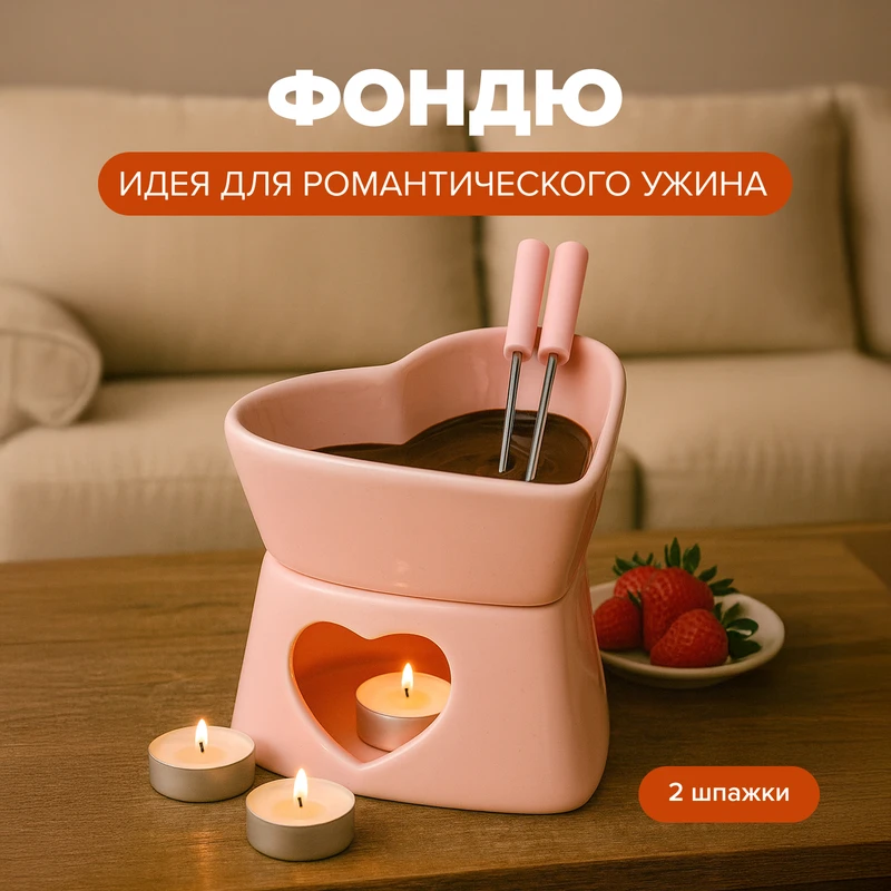 Набор для фондю "Любовь", With Love, в ассортименте