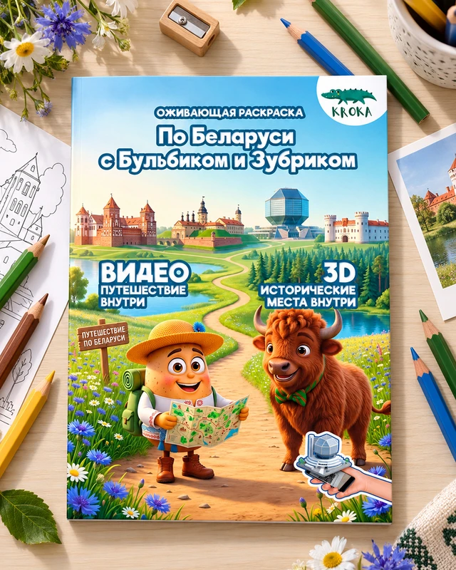 Оживающая раскраска "Smart", KROKA, в ассортименте