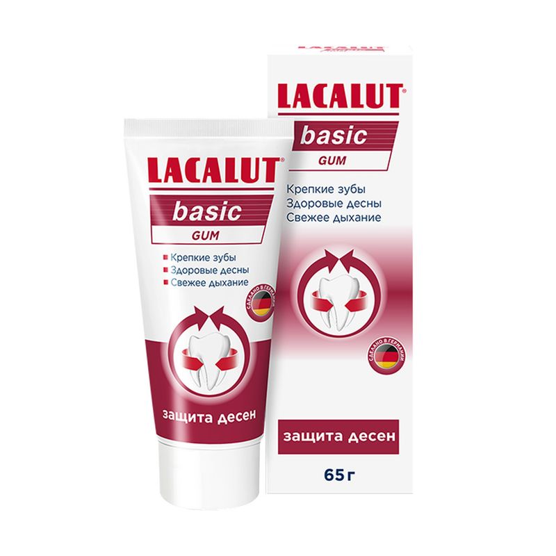 Паста зубная "Basic gum", Lacalut, 65 г