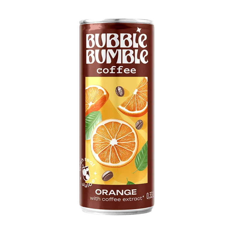 Напиток газированный с соком, Bubble Bumble Coffee, 0,33 л, в ассортименте